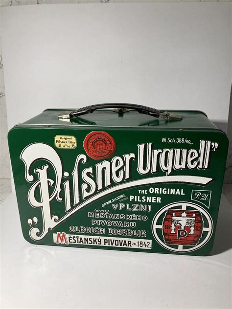 Vintage PILSNER URQUELL Beer Metal Lunch Box 